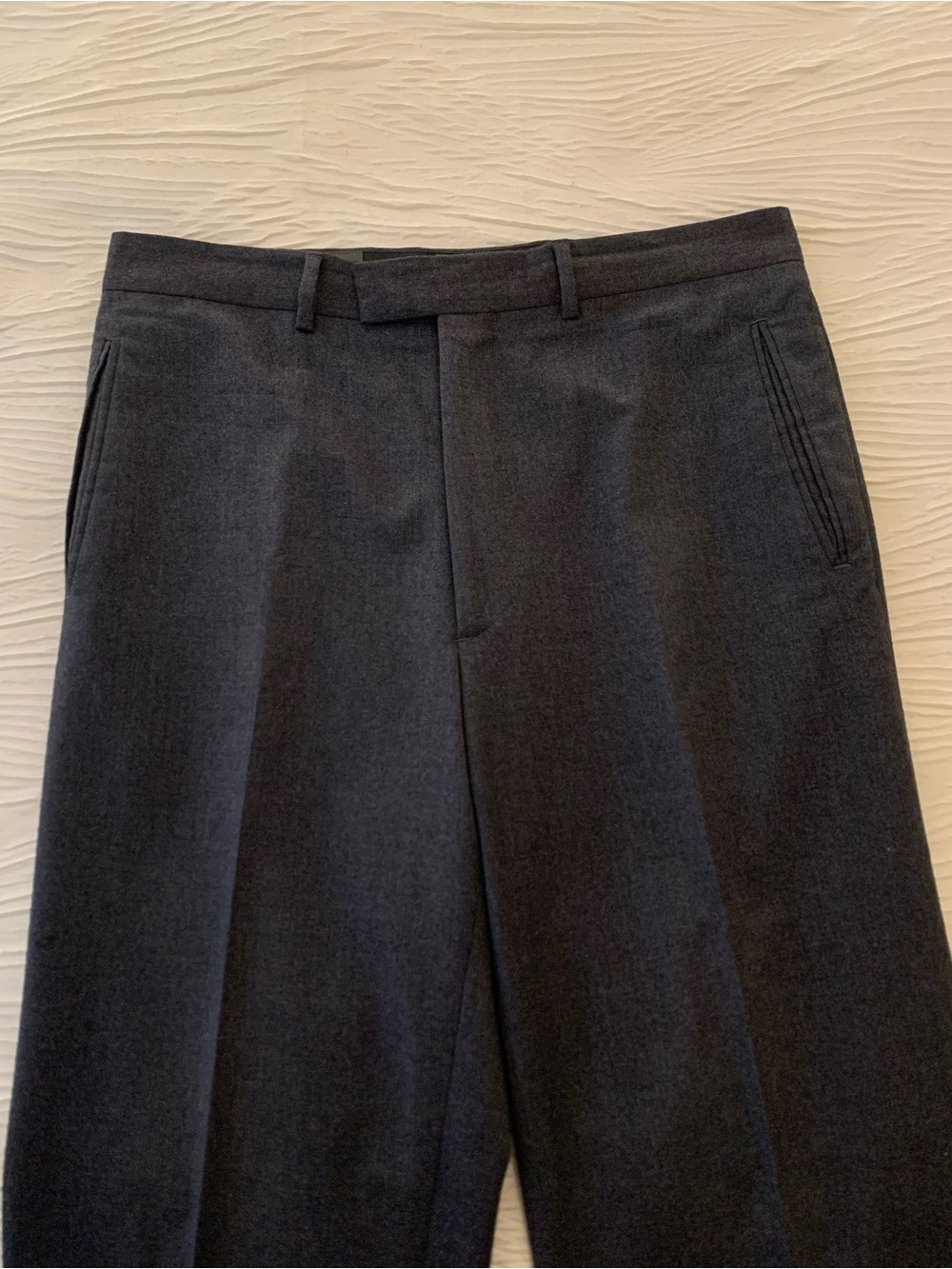 Vintage Y2K Banana Republic Made in Portugal 100% Wool Flat Front Pants, 34R